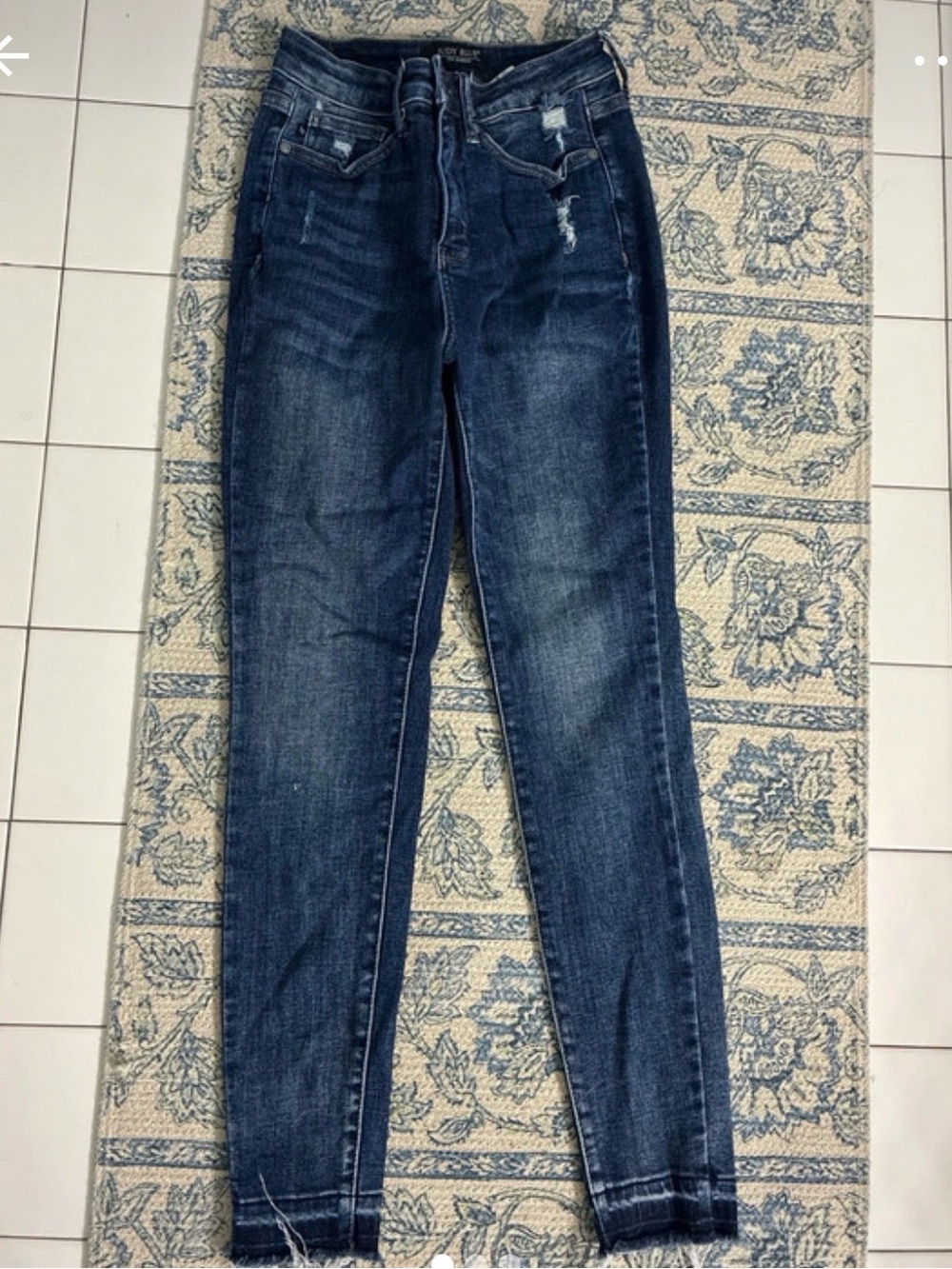 Judy Blue High Rise Slim Fit Skinny Fit Denim Jeans 3 26